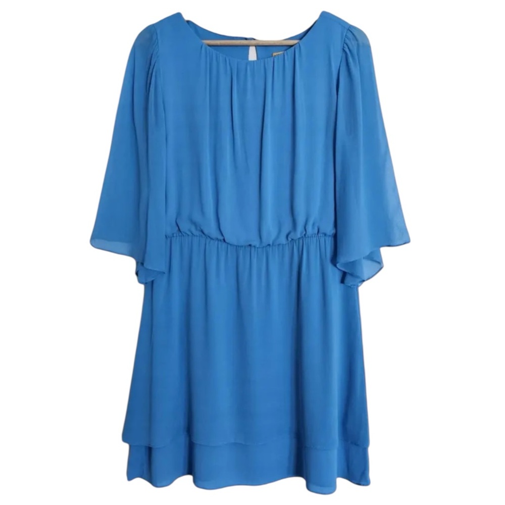 Alice + Olivia Vibrant Blue Silk Blend Mini Dress Women’s Small
